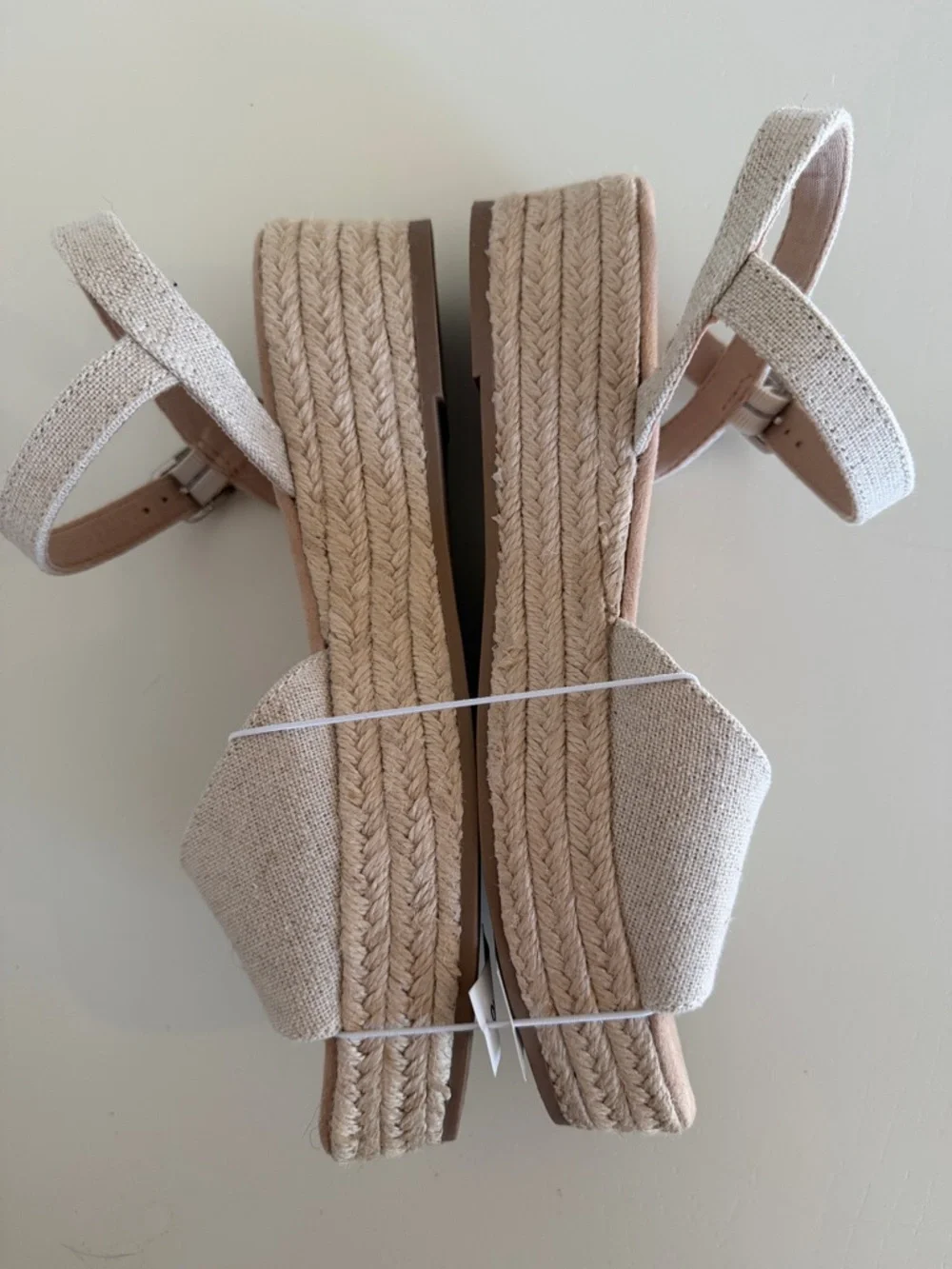 Old Navy Light Beige Linen Espadrille Slingback Sandals - Light Beige - Picture 2 of 11